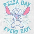 thumbnail image 2 of Men's Lilo & Stitch Pizza Day Every Day Stitch Graphic Tee White 2X Large, 2 of 5