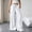 White, variant on Usloyux Women's Wide Leg Drawstring Flowy Palazzo Pants with Pockets Elastic Trousers Casual Boho Beach Vacation Bottoms, Khaki XL