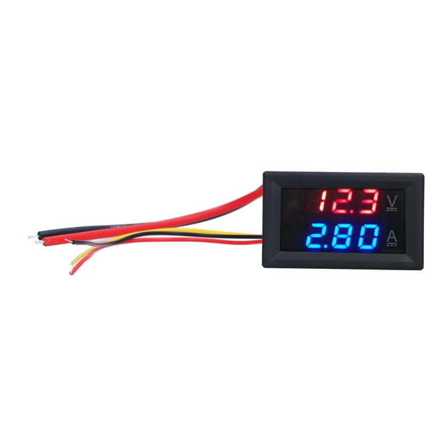 Voltmeter Ammeter, 3 Ranges Double 3-Digit Multimeter Panel PCB With Guide Line For Wiring For Circuit Protection 10A,50A,100A