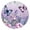 Purple Butterfly Flower, variant on Purple Butterfly Flower Butterfly Pattern Round Fitted Tablecloth with Elastic Edge,Dining Table Cover Waterproof,Outdoor Round Tablecloth for Camping,Dining,Indoor and Outdoor