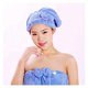 thumbnail image 4 of Toalla de secado de cabello rosa claro de microfibra, turbante de secado rápido para mujeres y niñas, para un peinado seguro., 4 of 5