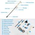 thumbnail image 2 of Aquarium Gravel Cleaner, iMounTEK Electric Fish Tanks Gravel Kit Adjustable Automatic Fish Tank Vacuum Cleaner, 2 of 10