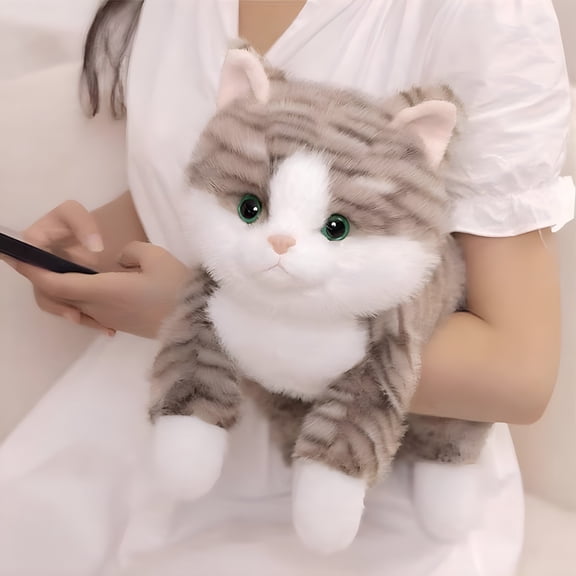 BESTSKY 19 Inch Weighted Cat Stuffed Animal, 2 Lbs Realistic Plush