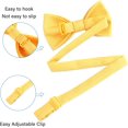 thumbnail image 3 of LAICAIW Classic Pre-Tied Bow Tie for Children & Adults Solid Color Adjustable Bowtie Gabardine, 3 of 7