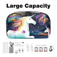thumbnail image 3 of Unicorn Waterproof Oxford Cloth PC Case Travel Organizer Charge Cord Storage Box, 5.9x9.44x3.14 in, Black, 3 of 6