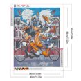 thumbnail image 2 of Pintura de diamante 5D DIY taladro redondo completo pato Donald Wdftyju decoración del hogar 40x50cm, 2 of 9