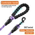 thumbnail image 3 of BARKBAY Dog Leashes for Large Dogs Heavy Duty Dog Leash 4/5/6 FT with Comfortable Padded Handle and Highly Reflective Threads for Medium Large Dogs Walking Training Running (4FT-1/2,Violet Purple), 3 of 11