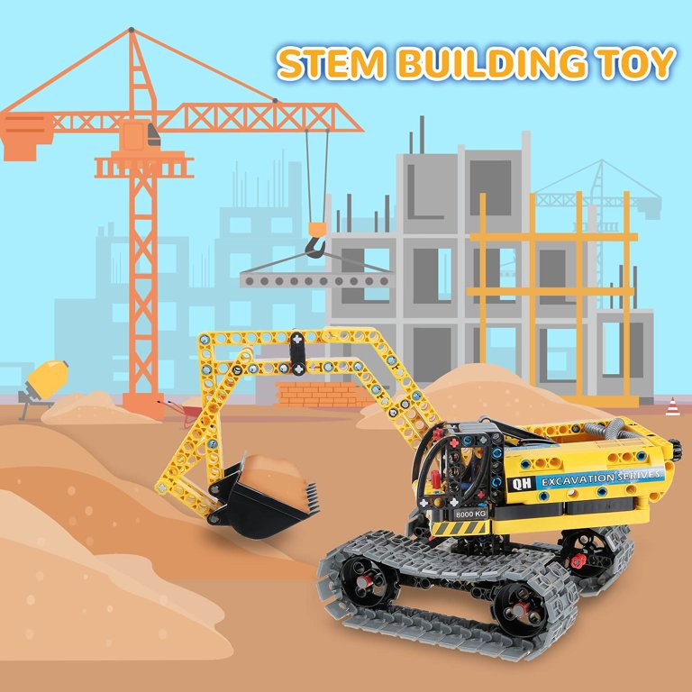 LECPOP STEM Toy Building Sets for Kids Ages 8-12, 5-in-1 Remote & APP  Construction Blocks Engineering Excavator/Robot, Educational DIY Erector  Sets for Boys and Girls (430 Pcs) - Yahoo Shopping