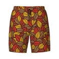 thumbnail image 5 of Rocae Fall Leaves for Men's Swim Trunks Quick Dry With Two Side Pockets and One Lined Patch PocketLarge, 5 of 9
