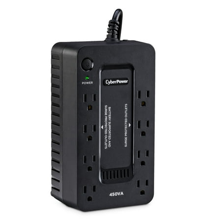CyberPower - 450VA Battery Back-Up System - Black