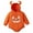 Orange, variant on WIBACKER Newborn Halloween Cattle Horn Hoodie Girl Boy Pumpkin Romper Bubble Sweatshirt Bodysuit Fall Outfit Baby Clothes