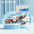 thumbnail image 1 of City Battle Ambulance Building Blocks, 122pcs Puzzle Building Blocks Toys, 1 of 5