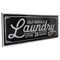 thumbnail image 3 of Northlight Metal "Laundry" Sign Wall Decor - 36" - Black and White, 3 of 5