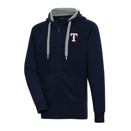 Men s Antigua Navy Texas Rangers Big & Tall Victory Full-Zip Hoodie Jacket