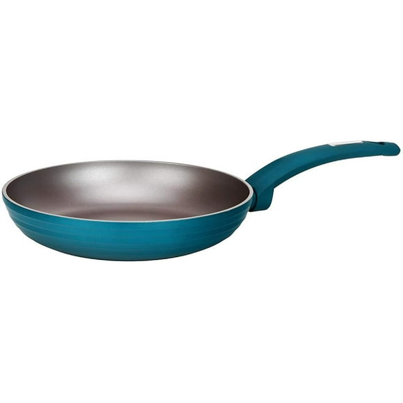 8'' Small Fry Pan - Non-Stick Stylish Kitchen Cookware with Light Gray Inside and Green Outside (Works with Model:
