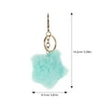 thumbnail image 2 of OUNONA 3pcs Plush Star Keychain Pompom Key Chain Key Accessory for Girls Daily Use, 2 of 8