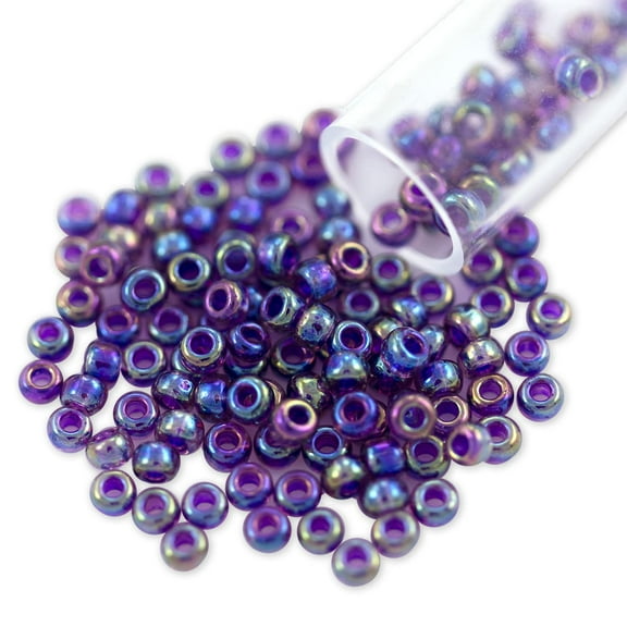 Miyuki Round Rocaille Seed Bead 8/0 Inside Color Purple