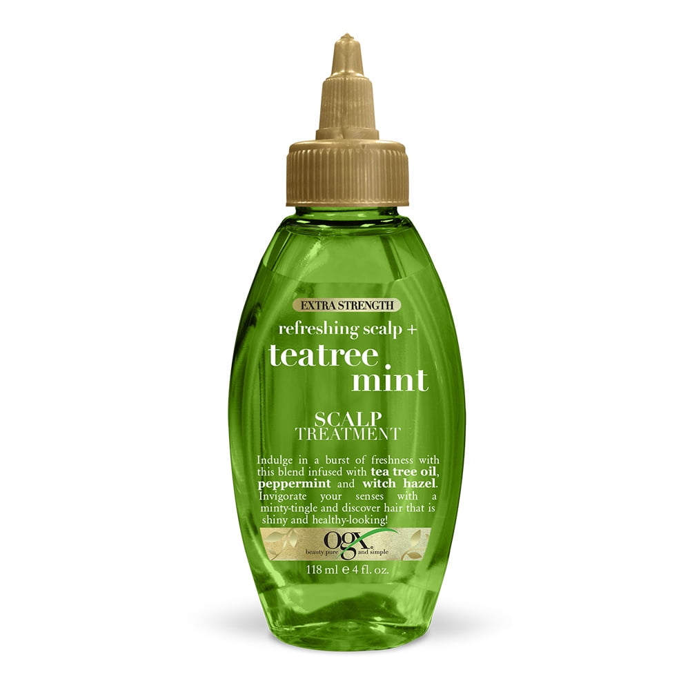 Ogx Extra Strength Refreshing Invigorating Teatree Mint Dry Scalp Treatment With Witch Hazel