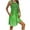 Green, variant on Idoravan Nightgowns for Women with Pockets Women Print With Pockets Sleep Shirts Sleeveless Sleepwear Pleated Front Nightshirt Round Neck Nightdress