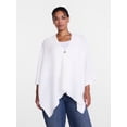 thumbnail image 2 of Scenario Women's Button Front Ruana, Mid-weight, Sizes S-XL, 2 of 6