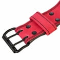 thumbnail image 4 of Dual Prong Leather Weight Lifting Belt + Quick Release Barbell Collars, 4 of 5