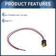 thumbnail image 4 of Conjunto de arnés de cableado de faros Unique Bargains No.07P973702 para Volkswagen GTI 2016-2020 Luces de niebla Cable de arnés 2 terminales 30cm L 1 conjunto, 4 of 7