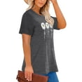 thumbnail image 3 of Anbech Sunflower Plus Size T-Shirts for Women Graphic Blessed Sunflower Print Oversize Short Sleeves T-Shirt with Round Neck, 3 of 4