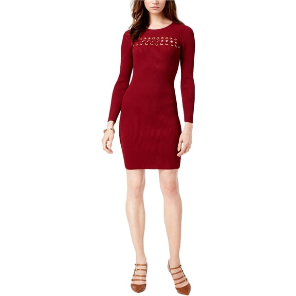 Michael Kors Womens Lace Up A-line Sheath Dress, Red, XX-Large