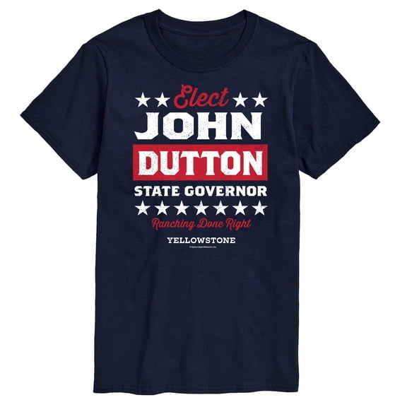 Yellowstone - Elect John Dutton Governor - Men's Short Sleeve Graphic T-Shirt