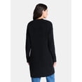 thumbnail image 2 of Time and Tru Women’s and Women’s Plus Super Soft Longline Cardigan Sweater, Lightweight, Size XS-4X, 2 of 4