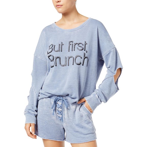 Material Girl Active Juniors Cutout Graphic Sweatshirt Infinity L