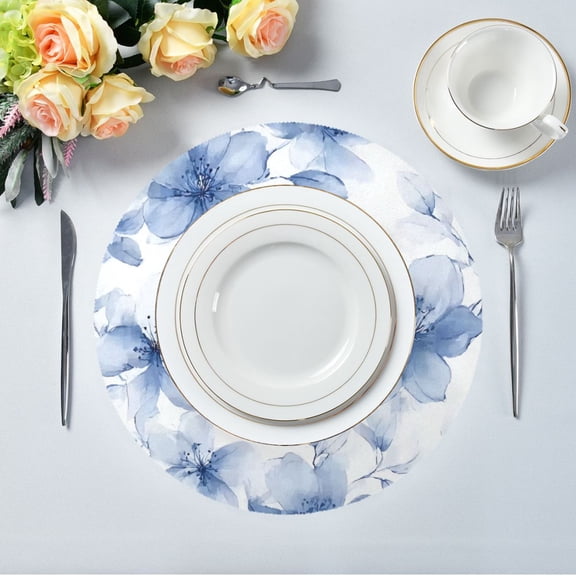 Round Placemats– High Heat Resistance- Dreamland Printed Design Table Placemats for Dining, (15.4inch) 1pick