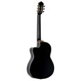 thumbnail image 2 of Ortega Guitars RCE138-T4BK Feel Series Slim Neck Acoustic Electric Thinline Nylon 6-String Guitar w/ Free Bag, Solid Canadian Spruce Top and African Mahogany Body, Black Gloss Finish, 2 of 5