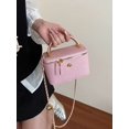 thumbnail image 2 of Women's Pink Woven Mini Crossbody Bag with Top Handle, 2 of 8