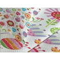thumbnail image 4 of Ambesonne Flower Quilted Bedspread Set 3 Pcs, Playful Garden Flowers, King Size, Multicolor, 4 of 5