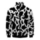 thumbnail image 4 of Chaqueta con estampado 3D de manchas de vaca en blanco y negro para hombre y mujer, abrigos informales de manga larga, gran oferta, chaquetas con cremallera para primavera y otoño, ropa de abrigo, 4 of 5
