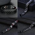 thumbnail image 5 of Strong Magnetic Bracelets for Men Titanium Double Strength Magnets Wristband Bracelets, 5 of 5