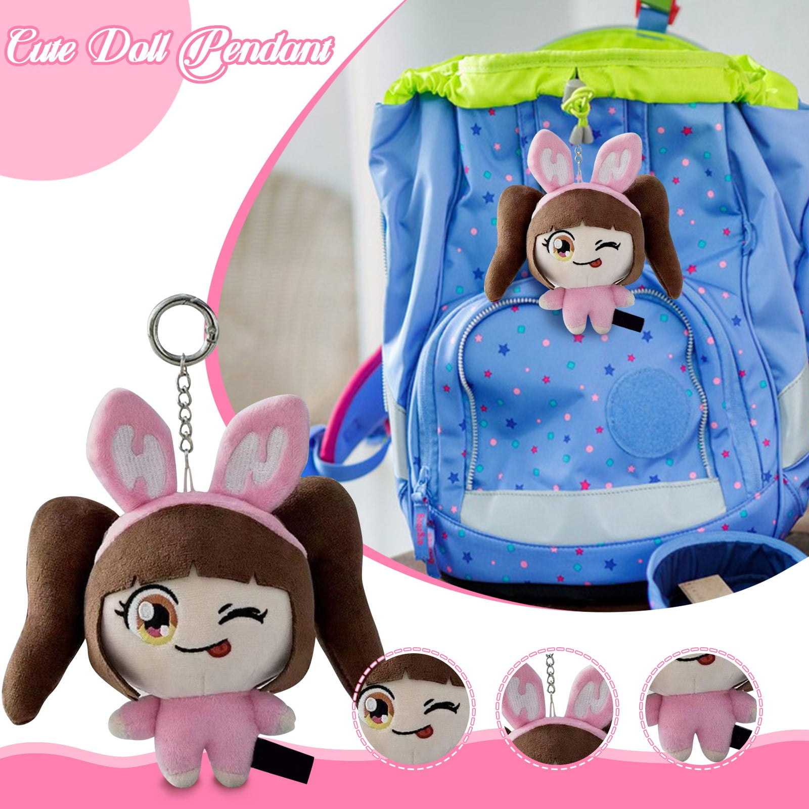 POWERPUFF GIRLS✕NewJeans縫いぐるみキーリング 5体 Kpop Idol Newjeans The Powerpuff Girls X Nj Bag Charm Plush