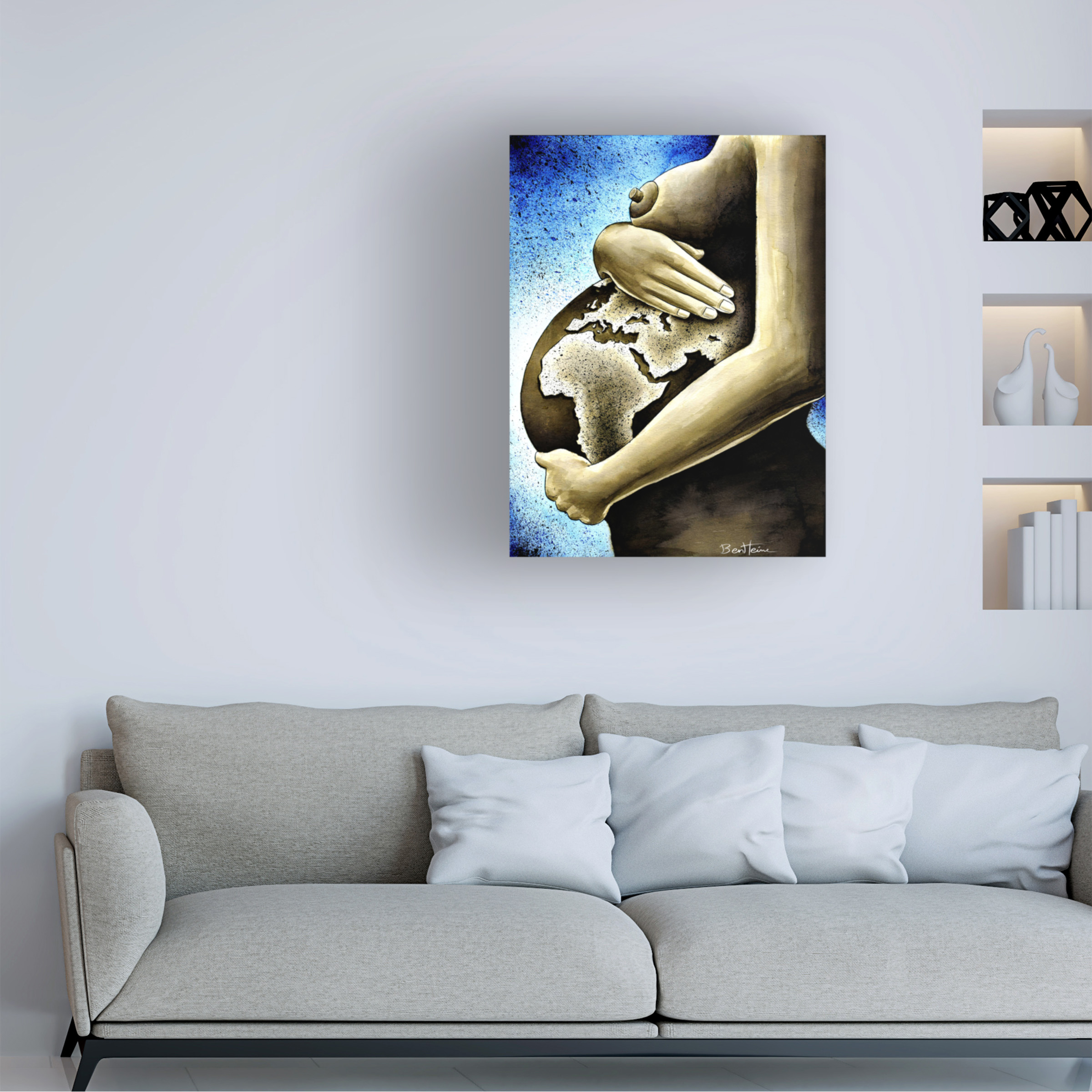 Ben Heine 'Mother Africa 1' Canvas Art
