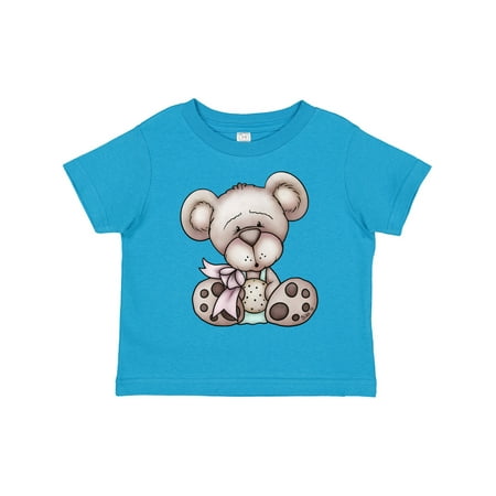

Inktastic Teddy Bear with Cookie Gift Toddler Boy Girl T-Shirt