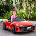 thumbnail image 2 of Aosom Voiture Électrique pour Enfants 12V 3,1 Mi/h avec Télécommande, Suspension, Rouge, 2 of 9