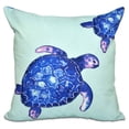 thumbnail image 2 of Simply Daisy 16" x 16" Turtle Tales Animal Print Pillow, White, 2 of 2