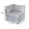 thumbnail image 3 of Ensemble modulaire de fauteuils d'angle Flexiform, gris, 3 of 7