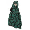 thumbnail image 2 of Big Girl Cap Sleeve Peek A Boo High Low Christmas Holiday Flower Girl Dress Green 10 (K40D4), 2 of 3