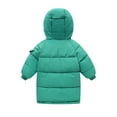 thumbnail image 3 of Zshosam Winter Jacket Boys Winter Coats Puffer Padded Jacket for Toddler Boys Girls Kids Light Outwear Cute with Hoods Clothing Size 8T 9T,(Green 8-9 Years), 3 of 8