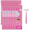 thumbnail image 1 of BIC Silky Touch Women's Disposable Razors; With 2 Blades; Pretty Pastel Razor Handles; 10 Count Value Pack of Shaving Razors, 1 of 3