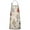 Beige Christmas Tree, variant on Blue Christmas Snowflake Pattern Apron-Garden Aprons for Women with Pockets-Cotton Linen Waterproof Kitchen Cooking Gardening Aprons Adjustable for Kitchen,Cooking,BBQ and Salon 33"x27"