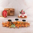 thumbnail image 4 of PuSpu Home Decoration Christmas Three-legged Candlestick Home Desktop Candlestick Rattan Garland Decoration Party Matching Ornaments Holiday Products, 4 of 7