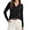 Black, variant on Zeagoo Womens Sweaters Long Sleeve Polo Shirts V Neck Business Casual Tops Knit Pullover Fall