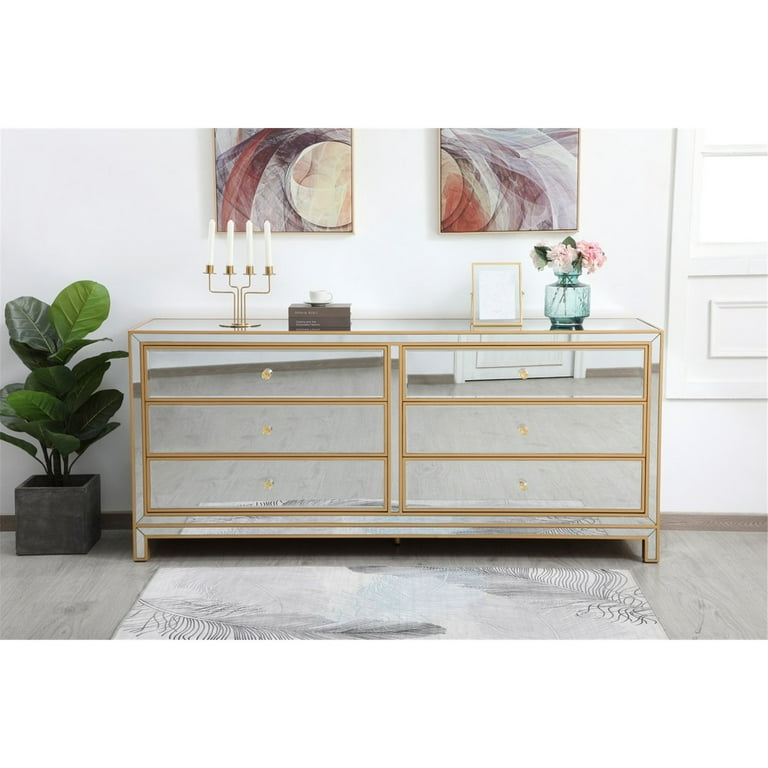 Elegant Lighting MF73672G Reflexion Gold Chest Elegant Lighting MF73672G Reflexion Gold Chest